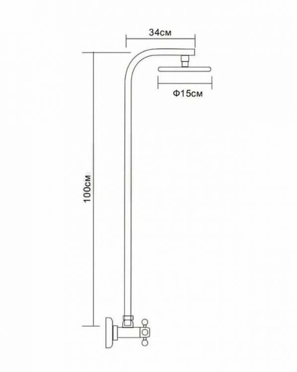 Душевая система D-Lin D10A08 цвет Хром