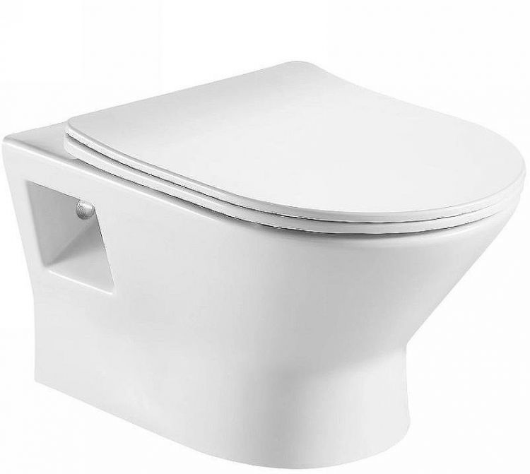 Унитаз Hansmann keramik Compact УНИ0001 подвесной Белый с сиденьем Микролифт Унитаз Hansmann keramik Compact УНИ0001 подвесной Белый с сиденьем Микролифт