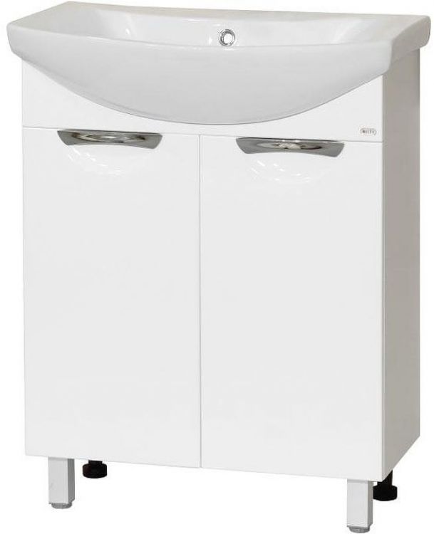 Тумба с раковиной Misty Лаванда 65 УТ000010069 Белая
