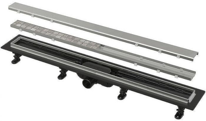 Душевой лоток Alcaplast APZ20-850 с решеткой Нержавеющая сталь / под плитку