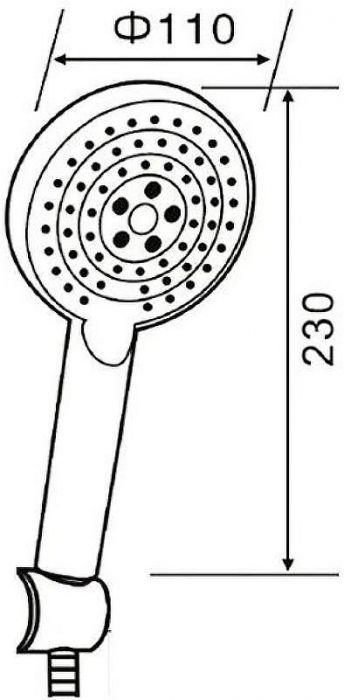 Душевой гарнитур Orange Style LM53b Черный