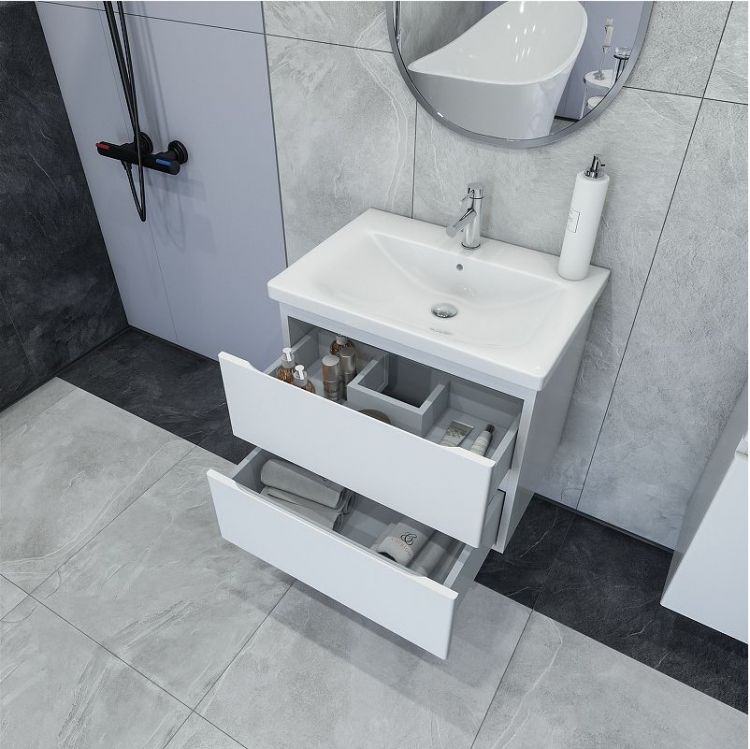 Тумба под раковину Caprigo Forte 65 36110-SF027 подвесная цвет Белый