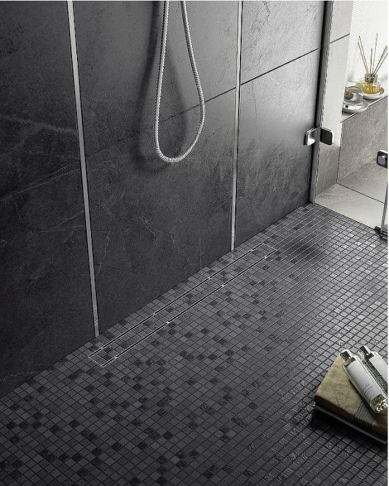 Душевой лоток Timo Drain System 80 DS230208/00 с решеткой Хром / под плитку