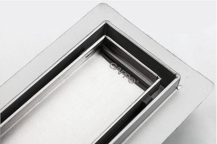 Душевой лоток Gappo G88007-4 с решеткой под плитку