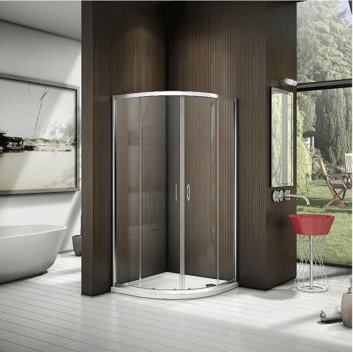 Душевой уголок Good Door Neo R-100-С-CH 100х100 профиль Хром стекло прозрачное