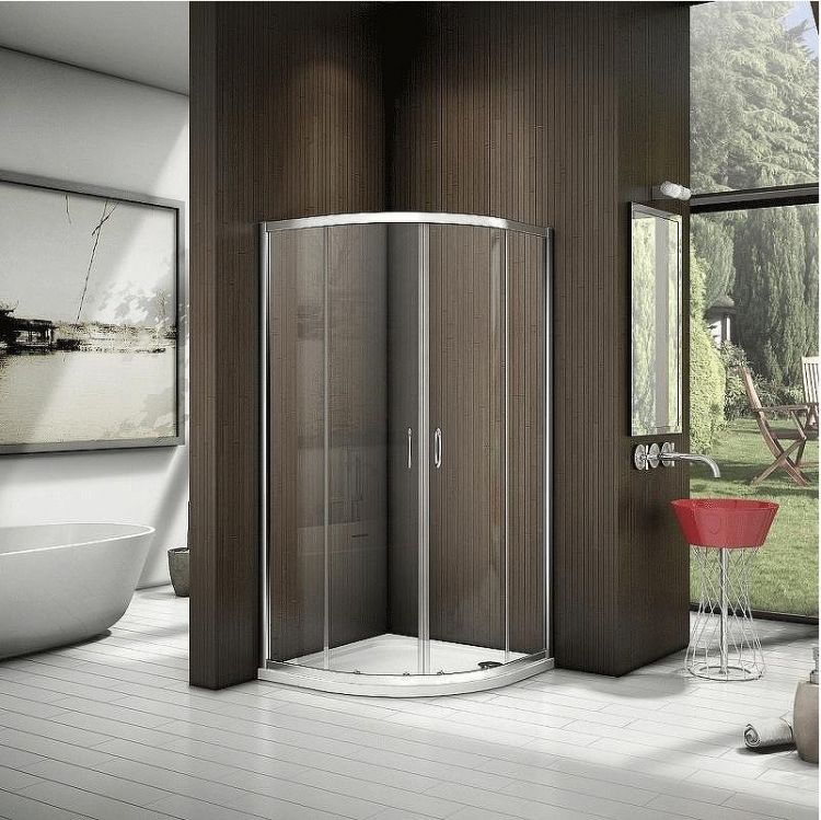 Душевой уголок Good Door Neo R-100-С-CH 100х100 профиль Хром стекло прозрачное