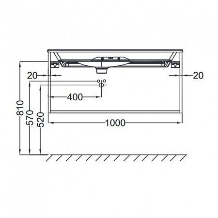 Тумба под раковину 100см Jacob Delafon Nouvelle Vague EB3032-G1C белый блестящий лак Тумба под раковину 100см Jacob Delafon Nouvelle Vague EB3032-G1C белый блестящий лак