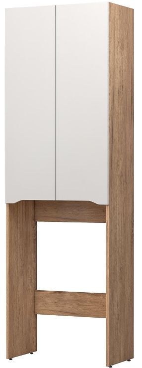 Шкаф пенал Vigo Grani 64 036 над стиральной машиной цвет Дуб золотой