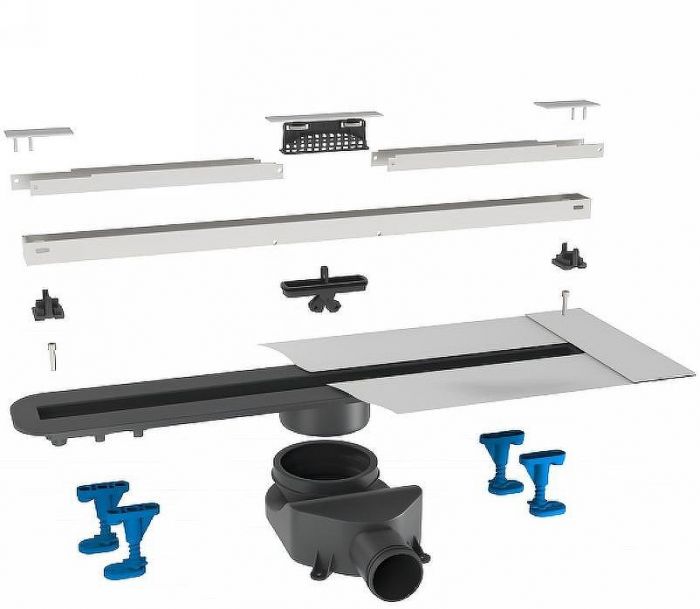 Душевой лоток Bettoserb Slim 85 13100035 с решеткой Хром матовый