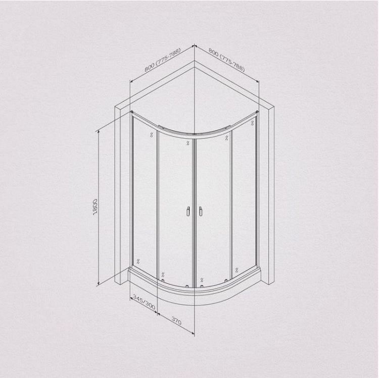 Душевой уголок AM.PM X-Joy Twin Slide 80х80 W88G-205-080BT64 профиль Черный матовый стекло прозрачное Душевой уголок AM.PM X-Joy Twin Slide 80х80 W88G-205-080BT64 профиль Черный матовый стекло прозрачное