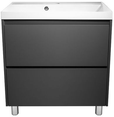 Тумба под раковину Stella Polar Борнео 80 SP-00001329 цвет Графит матовый