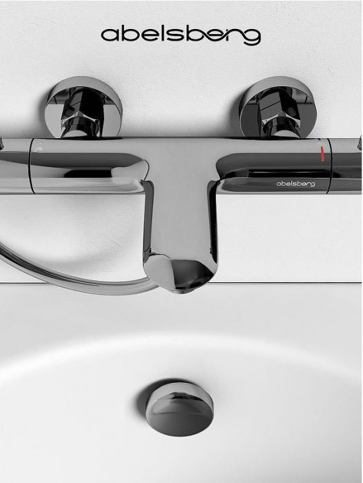 Смеситель для ванны Abelsberg Perfecta INF61101CH с термостатом цвет Глянцевый хром