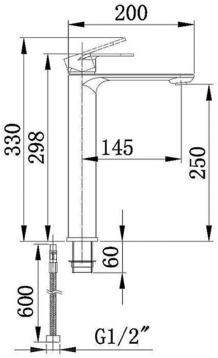 Смеситель для раковины Boch Mann Santa XL BM9129 Хром