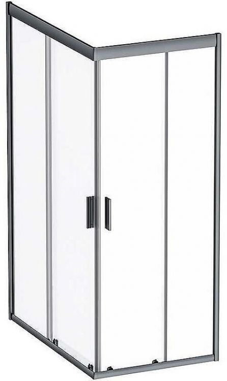 Душевой уголок AM.PM Gem 120х80 W90G-404-120280-BT профиль Черный матовый стекло прозрачное Душевой уголок AM.PM Gem 120х80 W90G-404-120280-BT профиль Черный матовый стекло прозрачное