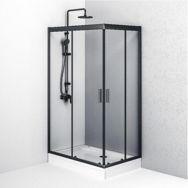 Душевой уголок AM.PM Gem 120х80 W90G-404-120280-BT профиль Черный матовый стекло прозрачное Душевой уголок AM.PM Gem 120х80 W90G-404-120280-BT профиль Черный матовый стекло прозрачное
