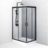 Душевой уголок AM.PM Gem 120х80 W90G-404-120280-BT профиль Черный матовый стекло прозрачное Душевой уголок AM.PM Gem 120х80 W90G-404-120280-BT профиль Черный матовый стекло прозрачное