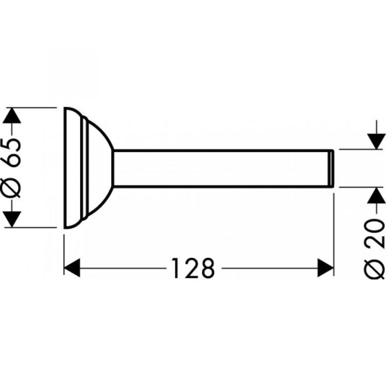 Держатель для туалетной бумаги AXOR Carlton для 1 рулона хром 41428000