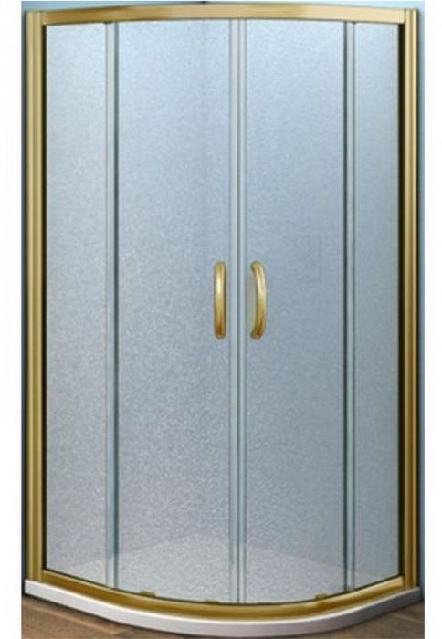 Душевой уголок Good Door Jazze R-120-G-BR 120x80 профиль Бронза стекло матовое