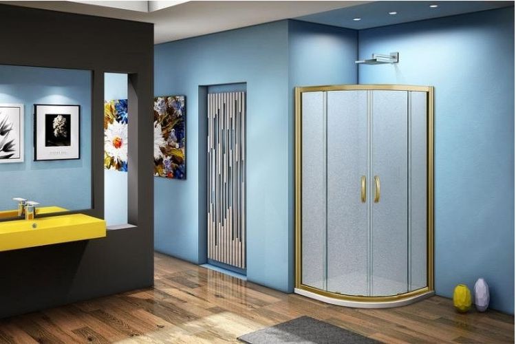 Душевой уголок Good Door Jazze R-120-G-BR 120x80 профиль Бронза стекло матовое