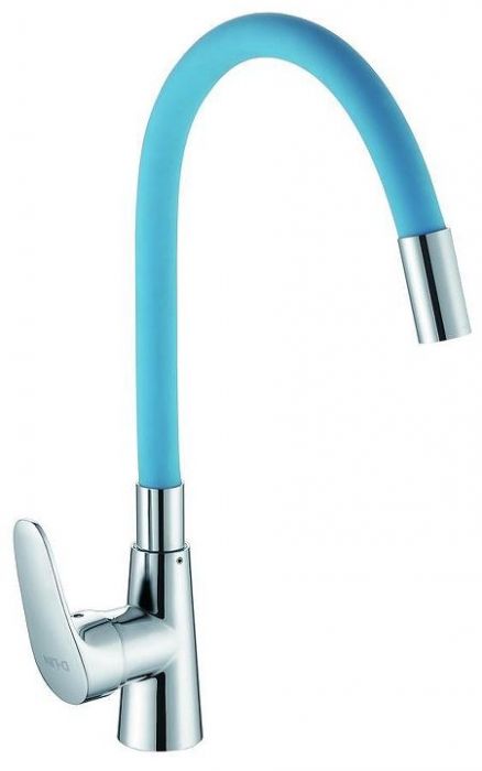 Смеситель для кухни D-Lin D155302-6 цвет  Хром  Синий