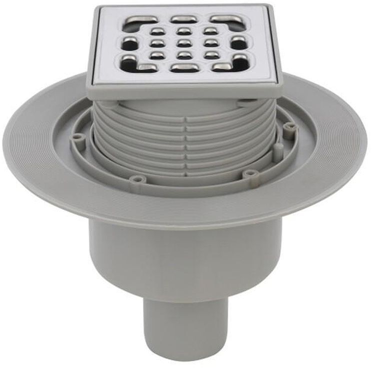 Душевой трап Splendy Faith 100x100 FA304VKYCR с решеткой цвет Хром