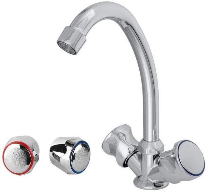 Смеситель для кухни Сантаком StOmega 3306-4 цвет Хром
