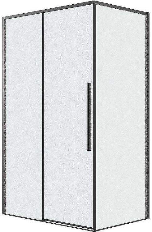 Душевой уголок Grossman Galaxy 100х90 120.K33.01.1090.21.02 профиль Черный матовый стекло шиншилла