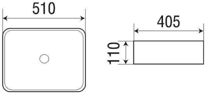 Раковина-чаша WeltWasser Elbach 2178 MB 51 10000004509 Черная матовая