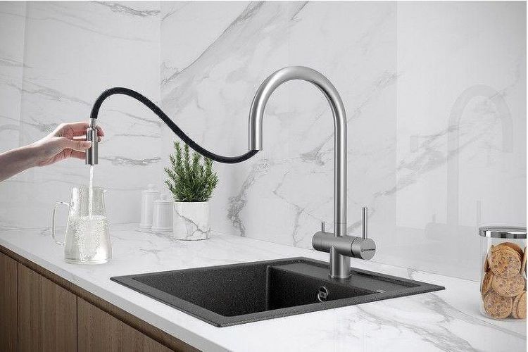 Смеситель для кухни KUCHENSTERN DRIM-FS 403SS40 цвет Нержавеющая сталь Смеситель для кухни KUCHENSTERN DRIM-FS 403SS40 цвет Нержавеющая сталь