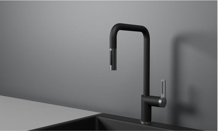 Смеситель для кухни Granula 8173 цвет Шварц