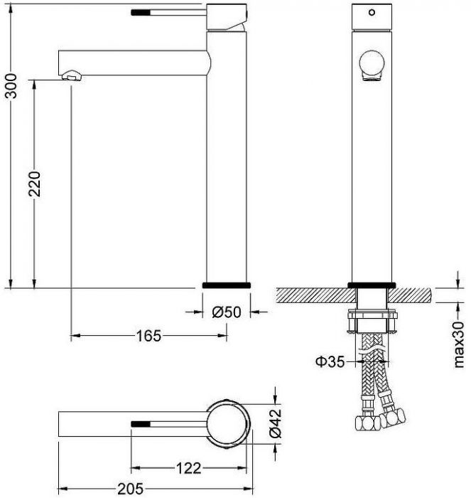 Смеситель для раковины Timo Saona 2311/00F Хром