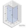 Душевой уголок Riho SZ Scandic NXT X201 87х77 P G001038120 (GX02031C2) профиль Хром стекло прозрачное