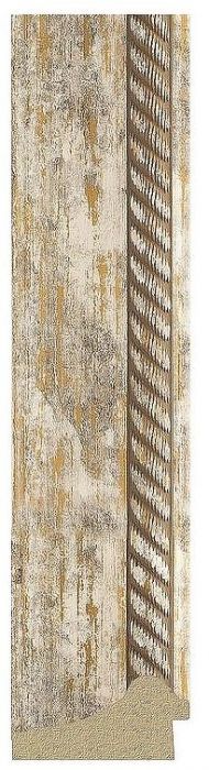 Зеркало Evoform Exclusive-G 118х93 BY 4349 с гравировкой в багетной раме - Прованс с плетением 70