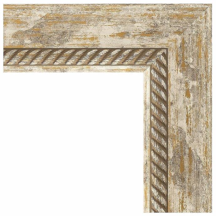 Зеркало Evoform Exclusive-G 118х93 BY 4349 с гравировкой в багетной раме - Прованс с плетением 70