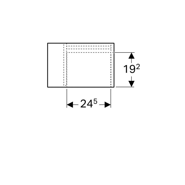 Боковой шкафчик Geberit iCon XS, 37x25, белый глянец [840137000]