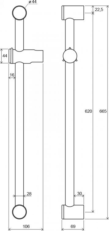 Держатель для душа Ravak 972.00 X07P012 Держатель для душа Ravak 972.00 X07P012