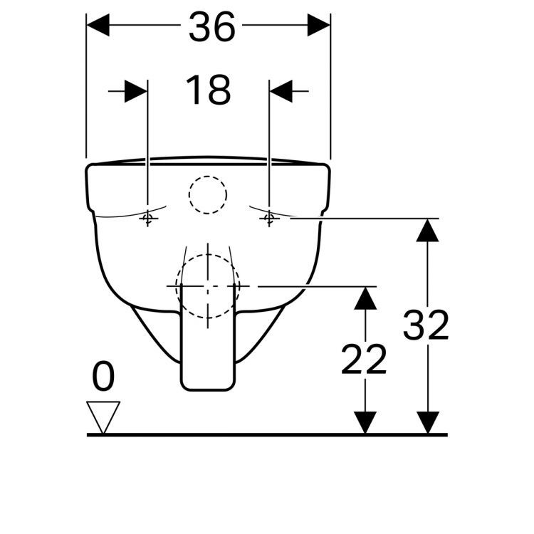 Унитаз подвесной Geberit Renova Nr.1 Plan, 202160000