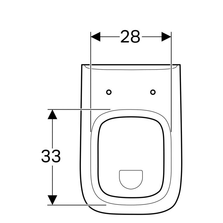 Унитаз подвесной Geberit Renova Nr.1 Plan, 202160000