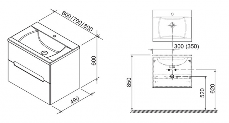 Тумба для раковины 70 см Ravak SD Classic II X000000906, белый Тумба для раковины 70 см Ravak SD Classic II X000000906, белый