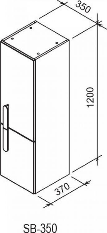 Шкаф-пенал Ravak Chrome X000000967 R, капучино/белый Шкаф-пенал Ravak Chrome X000000967 R, капучино/белый