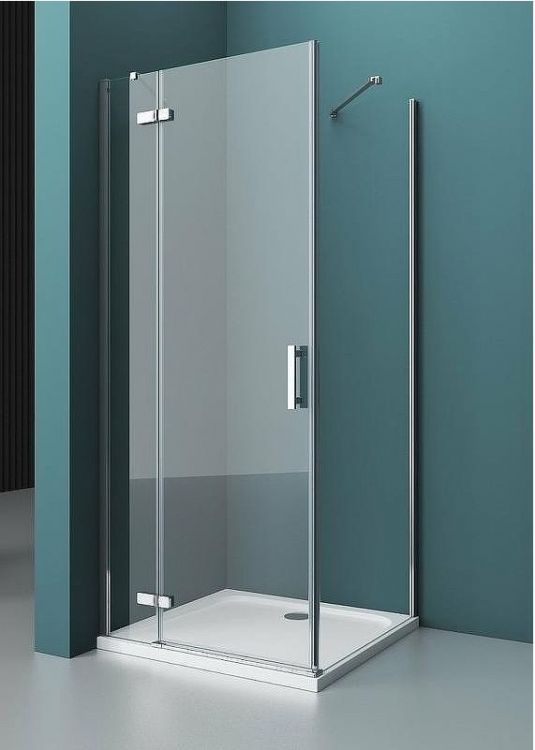 Душевой уголок BelBagno Kraft 100х90 KRAFT-AH-12-100/90-C-Cr-L профиль Хром стекло прозрачное