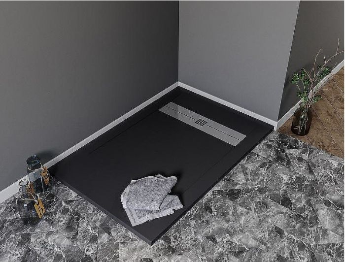 Душевой поддон из искусственного камня Aquanet Delight 160x90 258901 Черный