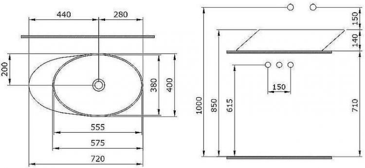 Раковина-чаша Bocchi Vessel 72 1013-019-0125 Красная глянцевая