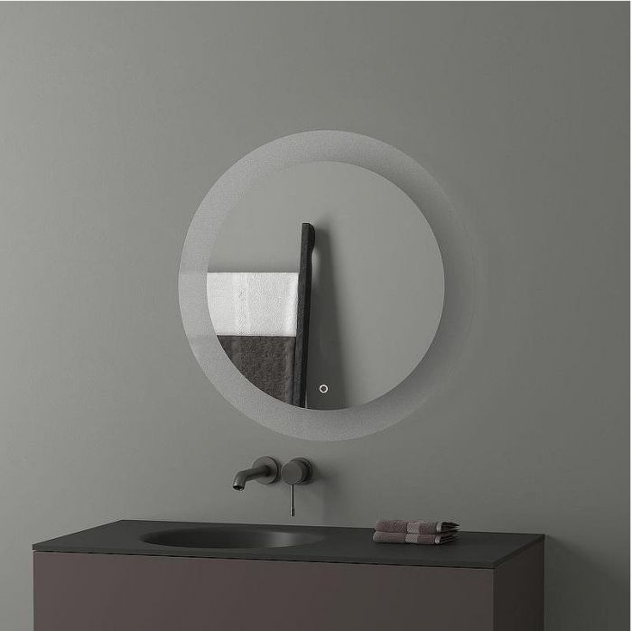 Зеркало Evoform Ledshine d70 BY 2624 с подсветкой 16.5 W - сенсорный выключатель - нейтральный белый свет