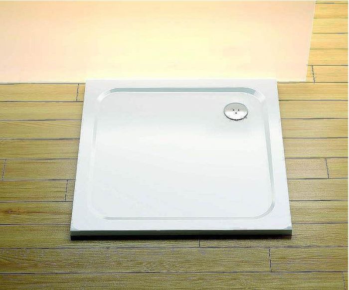 Душевой поддон из искусственного камня Ravak Perseus Pro Chrome 100х100 XA04AA01010 Белый