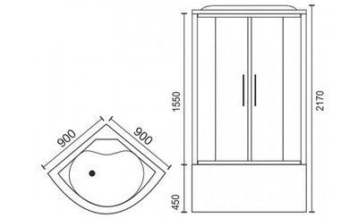 Душевая кабина Royal Bath RB 90BK3-WC-CH Душевая кабина Royal Bath RB 90BK3-WC-CH