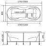 Акриловая ванна 1MarKa Dinamica 180x80 01ди1880 без гидромассажа Акриловая ванна 1MarKa Dinamica 180x80 01ди1880 без гидромассажа