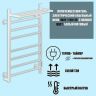 Электрический полотенцесушитель Ника Way-2 80/40 U с полкой Белый матовый