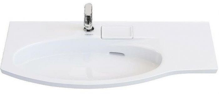 Раковина Kerama Marazzi Riva 100 L RV.wb.100Lh Белая глянцевая