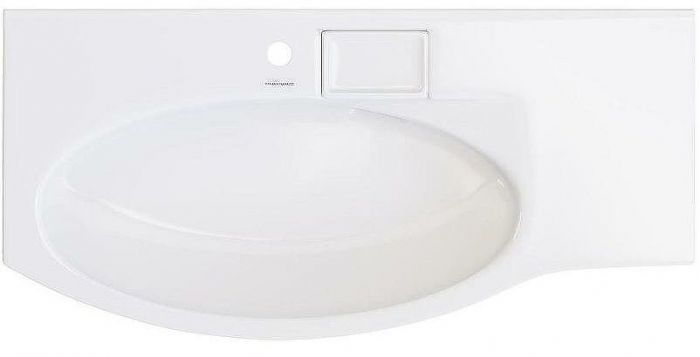 Раковина Kerama Marazzi Riva 100 L RV.wb.100Lh Белая глянцевая